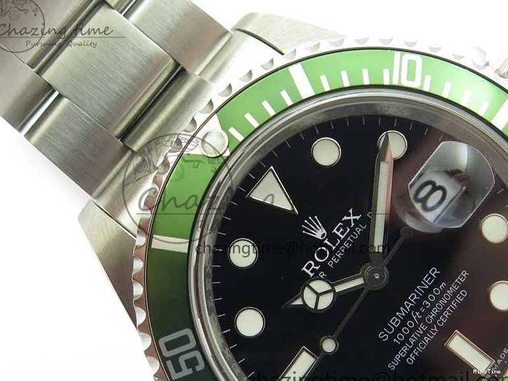 MiroTime 0502 Effortless Submariner 16610 LV Kermit Green 904L Steel ARF1:1 Best Edition on SS Bracelet SH 2577